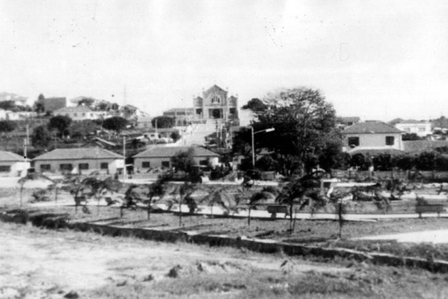 Praça 22 de novembro na década de 1950