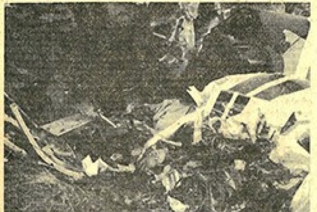 Avião cai em Mauá 1990