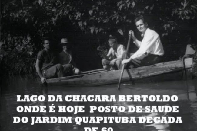 Guapituba anos 60, Lago da Chácara Bertoldo
