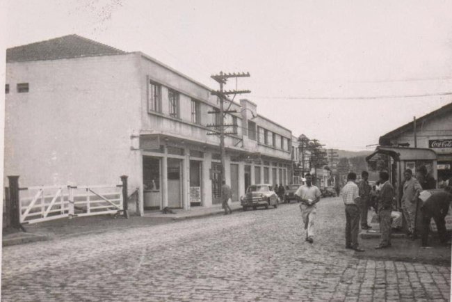 Rua Rio Branco, Centro de Mauá, anos 50