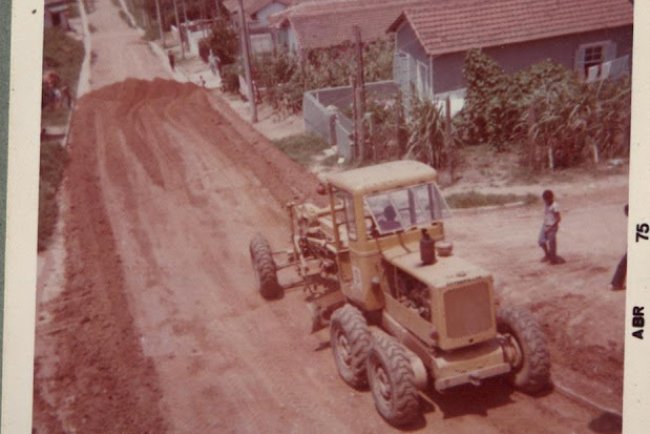 Rua Américo Brasiliense na Vila Bocaina ano 1975