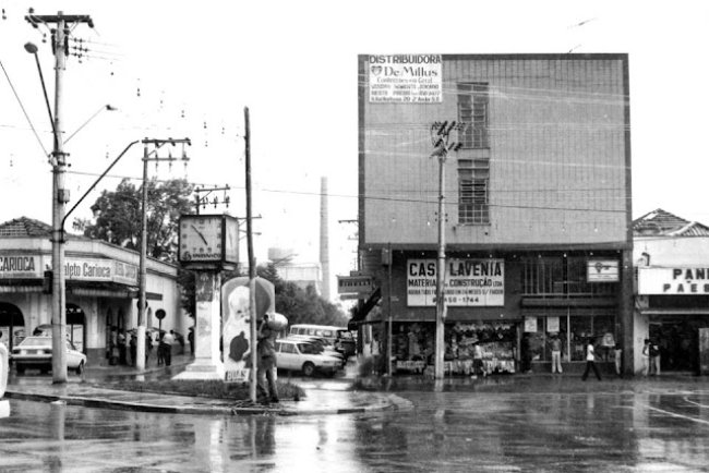 Praça do Relógio, Centro de Mauá aproximadamente Anos 80