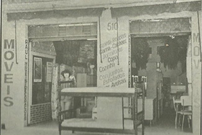 Raul Móveis e Decorações em 1981 - Avenida Rio Branco, 510 - Mauá