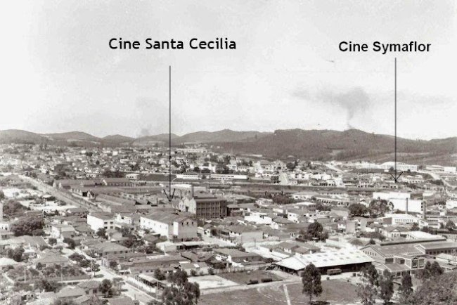 Symaflor e Cine Santa Cecília onde eram?