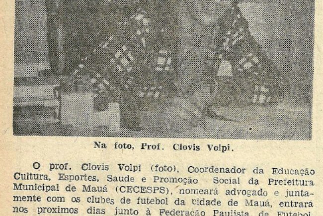 1975: Coordenador de Educação, Cultura e Esportes de Mauá pede intervenção na Liga Mauaense de Futebol
