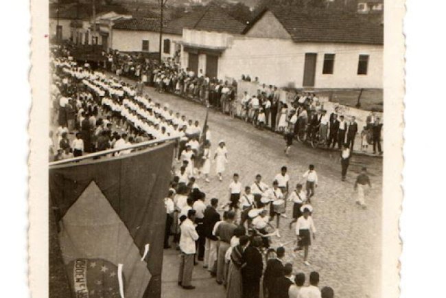 Centro de Mauá: Desfile 7 de setembro de 1953