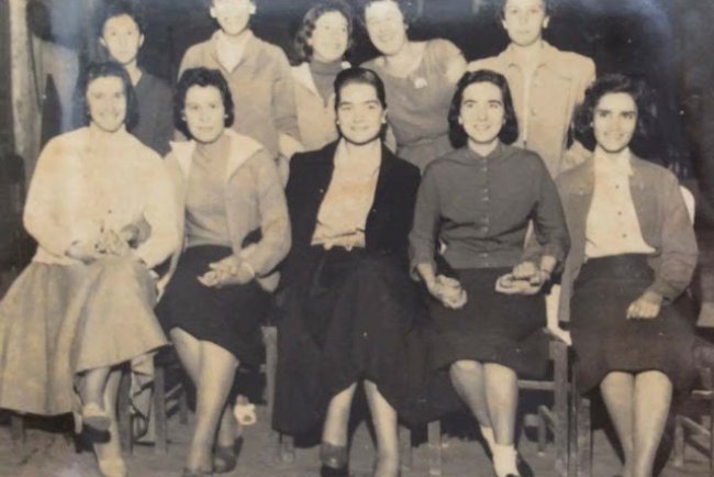 Orlene atuando no teatro do Independente em 1958