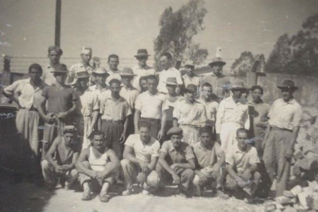 Alfredo Favero e sua turma de trabalho na Matarazzo