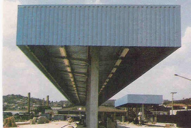 Construção do terminal central de Mauá