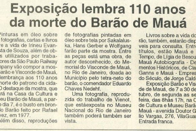 Recortes de jornal cidade de Mauá ano 1999
