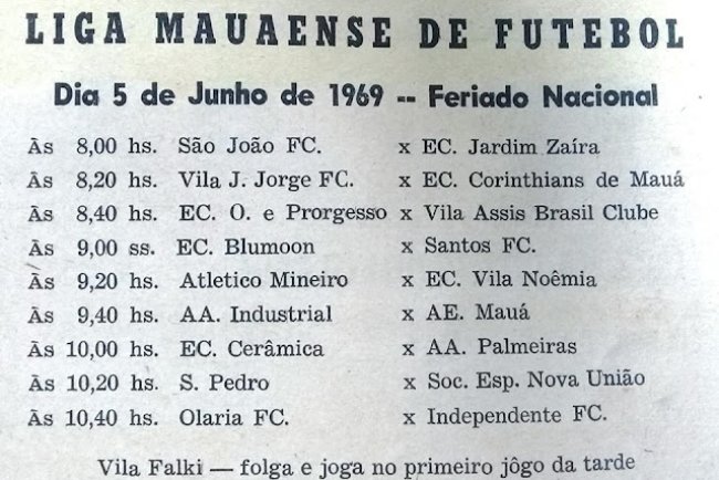 Liga Mauaense de Futebol, 1969