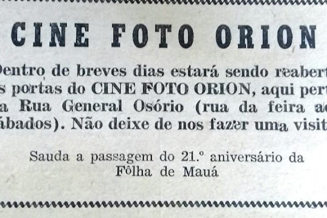 Cine Foto Orion - 1969
