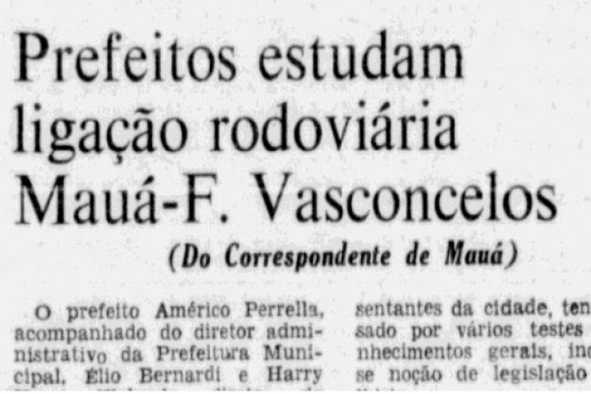 Prefeitos estudam ligação rodoviária Mauá-Ferraz de Vasconcelos