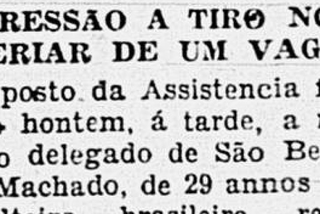 Na estação de Mauá: Agressão a tiro no interior de uma vagão