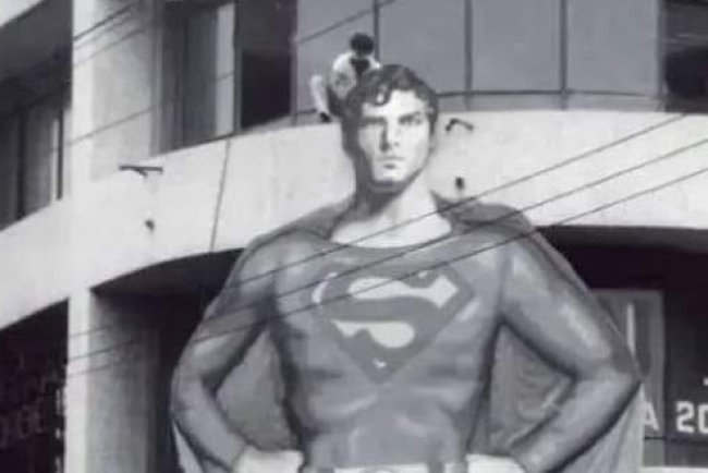 Estréia do filme do Super Homem na cidade de São Caetano 1978