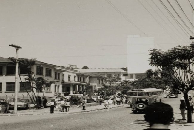 Rua Justino Paixão em Santo André, década de 1960