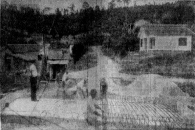 Construção da ponte do Vila Magini,1965