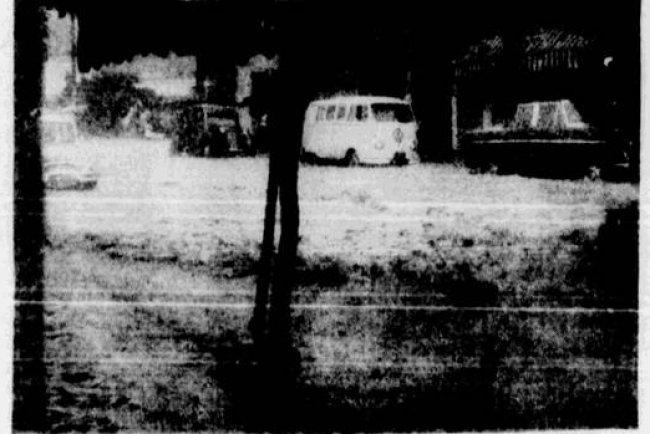 Pesadas chuvas caíram sobre a cidade na ultima semana (1965)