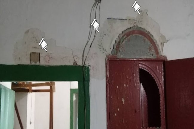 Descobertas pinturas ocultas na parede do Museu Barão de Mauá