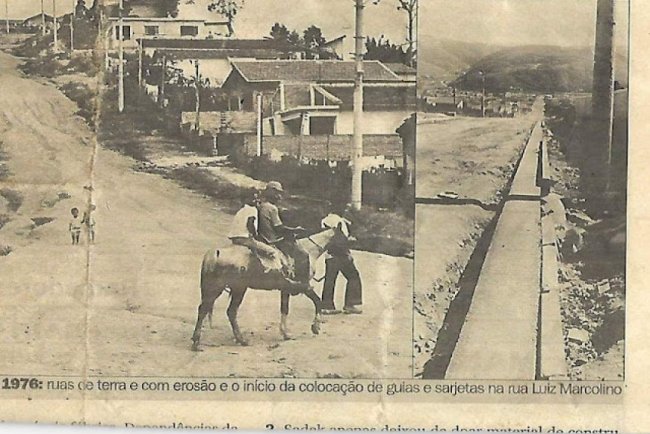 Rua Luiz Marcolino, Jardim Zaíra, ano 1976