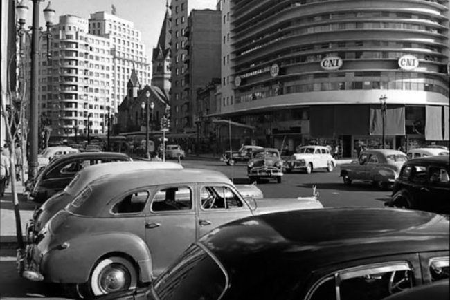 Antes e depois:  Avenida Cásper Líbero x Ipiranga 1956