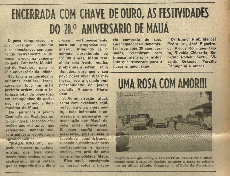 Aniversário de 20 anos de Mauá