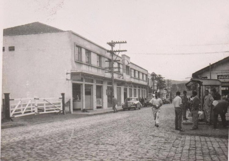 Rua Rio Branco, Centro de Mauá, anos 50