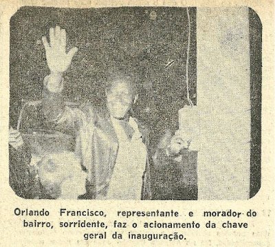 Rezende inaugura luminárias no Jardim Zaíra 1980