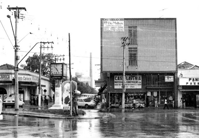 Praça do Relógio, Centro de Mauá aproximadamente Anos 80