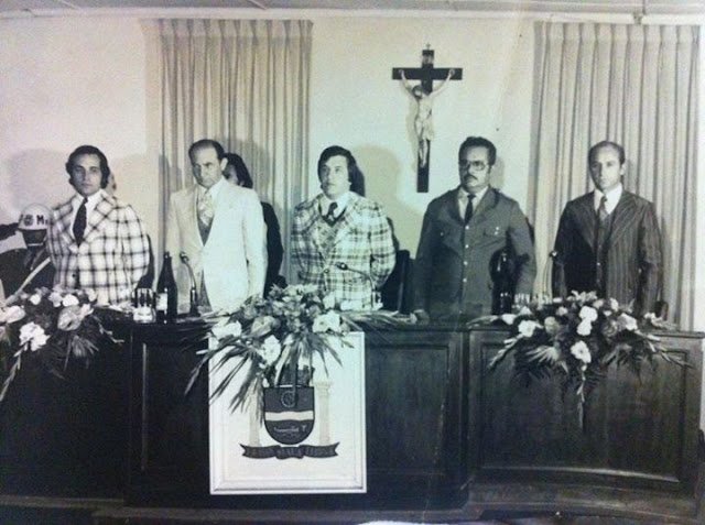 Solenidade na Câmara dos Vereadores anos 70