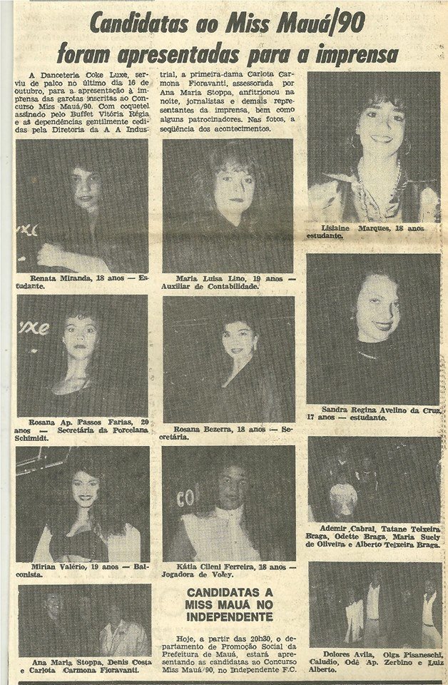 Miss Mauá 1990