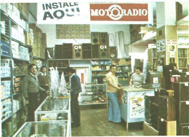 Interior da loja Gubisom no centro de Mauá de 1979