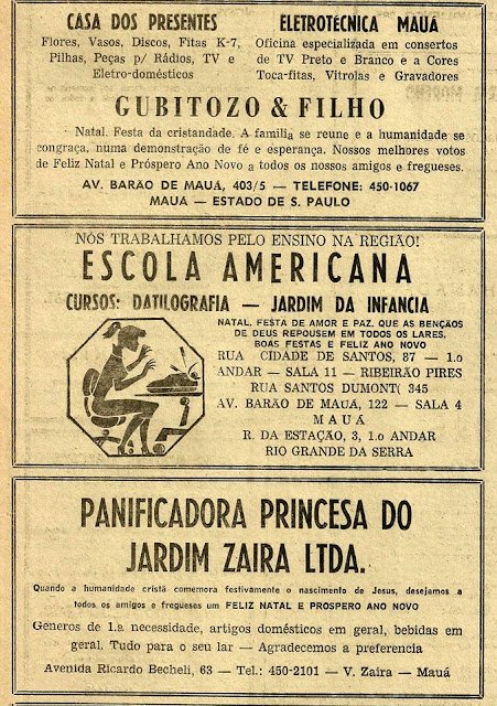 1970 - 1979:15 empresas de Mauá dessa época