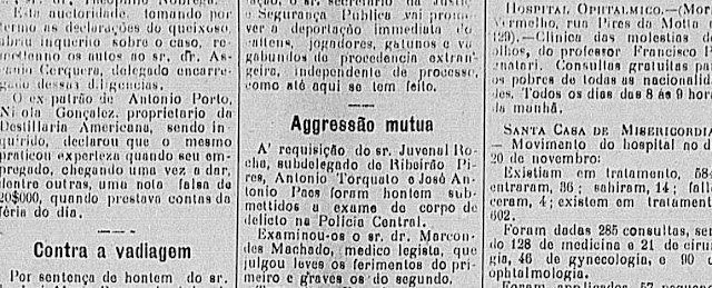 Agressão Mútua na estação Pilar 1906 (Mauá)