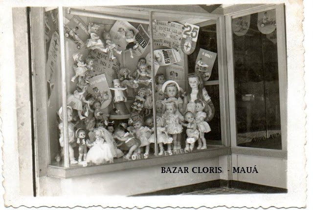 Vitrine do Bazar Cloris - Avenida Barão de Mauá em 1962