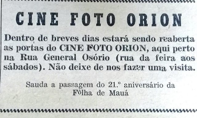 Cine Foto Orion - 1969