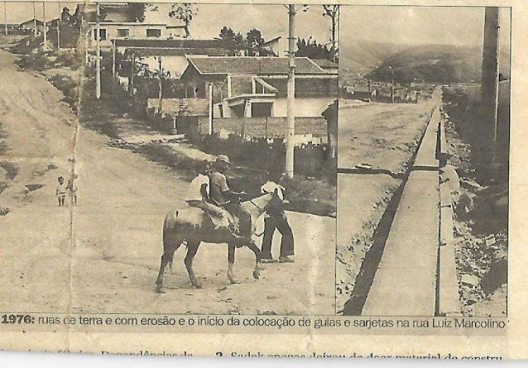 Rua Luiz Marcolino, Jardim Zaíra, ano 1976