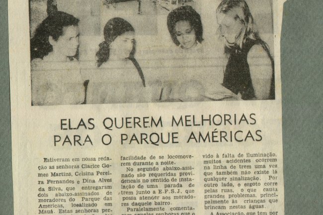 Elas querem melhorias para o Parque das Américas