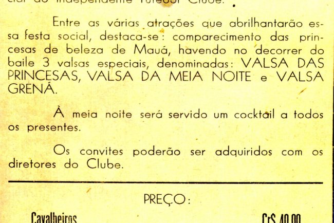 O Baile Grená de 1950: Quando Mauá Dançou em Valsa
