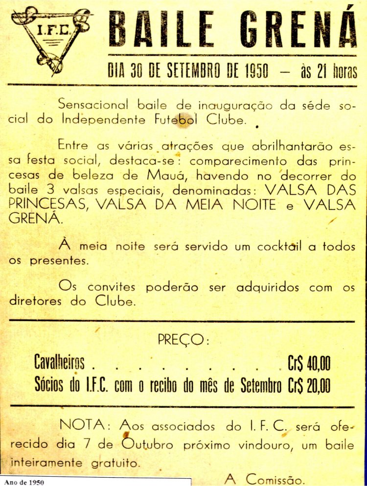 O Baile Grená de 1950: Quando Mauá Dançou em Valsa