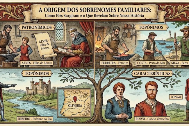 A Origem dos Sobrenomes Familiares: Como Eles Surgiram e o Que Revelam Sobre Nossa História