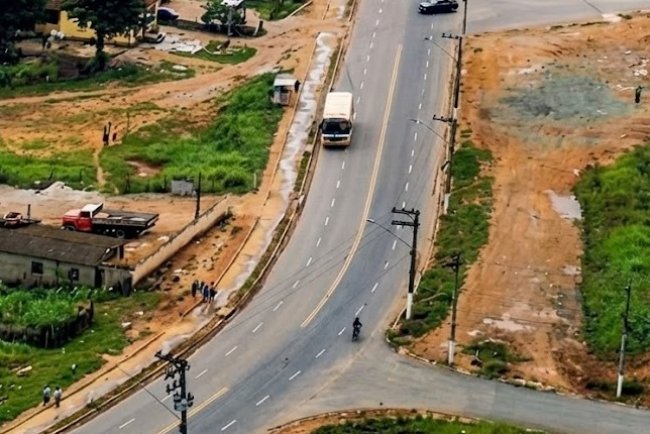 Avenida Barão de Mauá região do Itapark meados de 1986