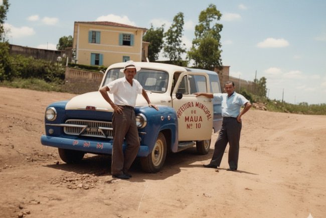 Casarão no Jardim Zaíra em foto da década de 1950