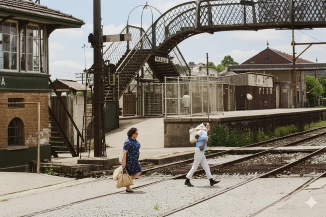 As antigas porteiras da estação de Mauá