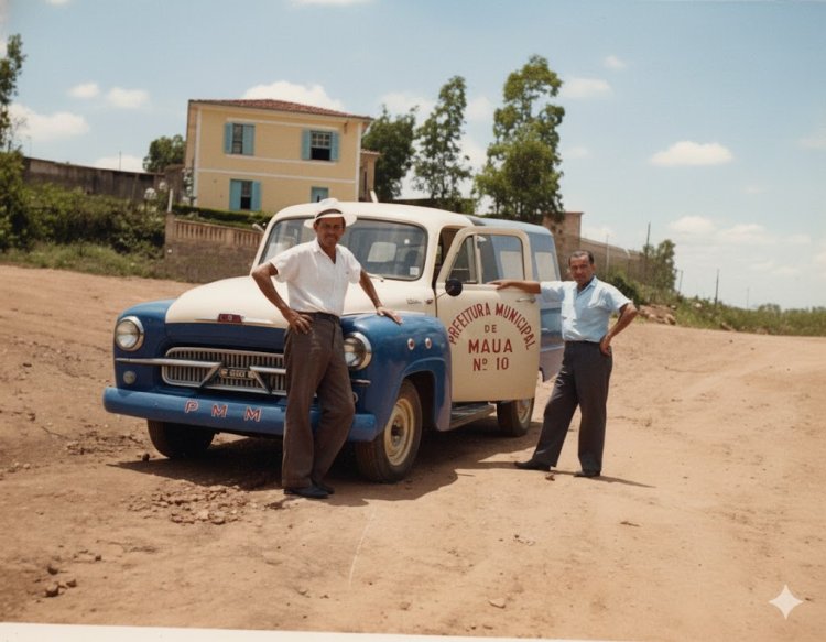 Casarão no Jardim Zaíra em foto da década de 1950