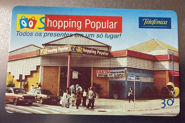 Cartão Telefônico do Shopping Popular de Mauá – Fevereiro de 2002