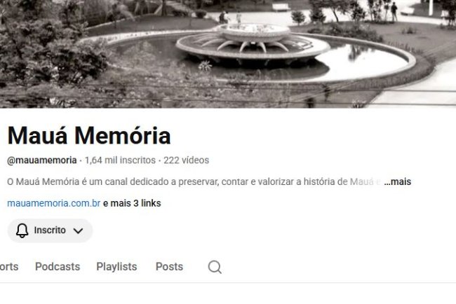 Inscreva-se no nosso canal no Youtube  e acompanhe os vídeos sobre a história de Mauá