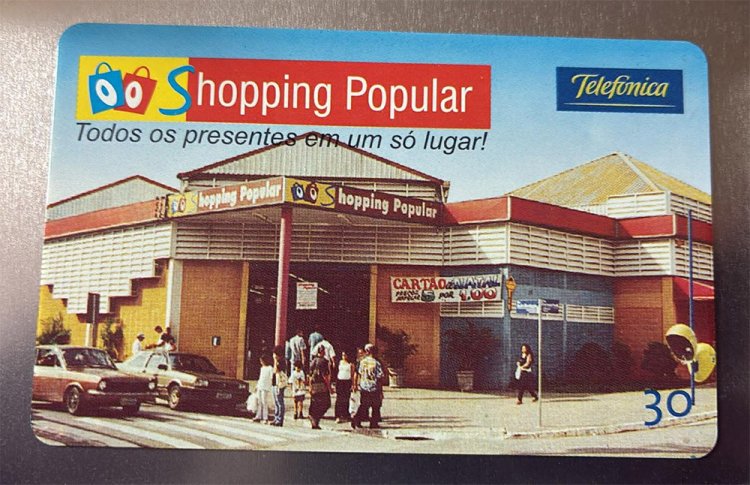 Cartão Telefônico do Shopping Popular de Mauá – Fevereiro de 2002