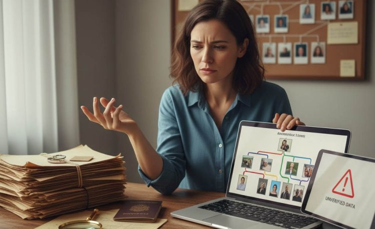 Por que você não deve confiar apenas em sites automáticos de genealogia