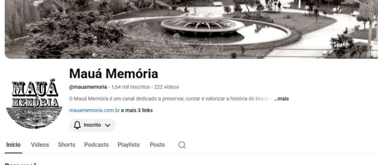 Inscreva-se no nosso canal no Youtube  e acompanhe os vídeos sobre a história de Mauá